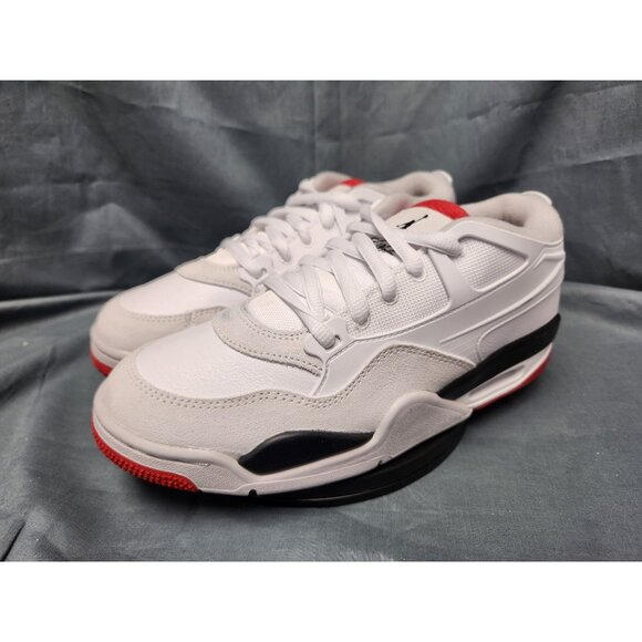 Nike Boys Air Jordan 4 RM (GS) Sneakers Mesh White Red Size 5.5 NEW NO BOX! - Picture 4 of 11